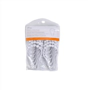 Kenney Mfg Kenney White Plastic Shower Curtain Rings 12 pk KN67140V1